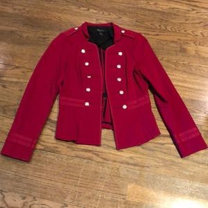 While house black market red military style jacket